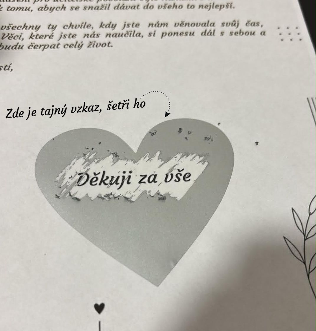 Ukázka stírací plochy